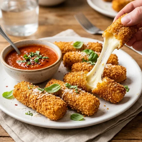 Air Fryer Mozzarella Sticks