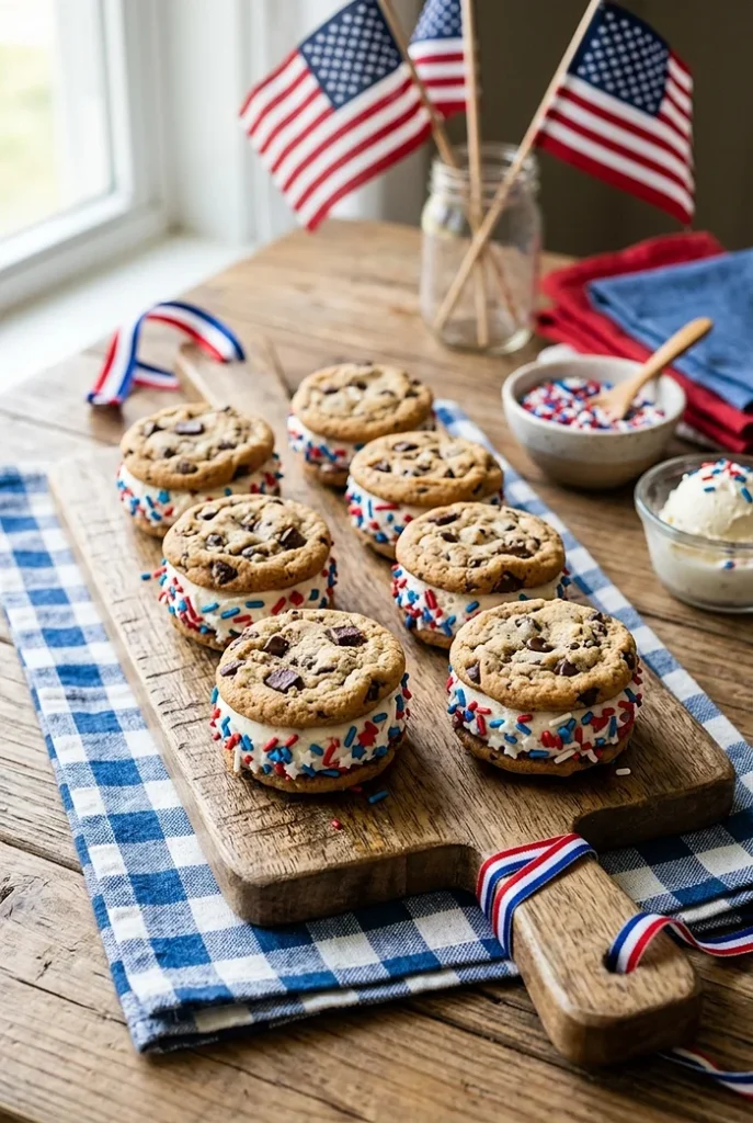 American Flag Ice Cream