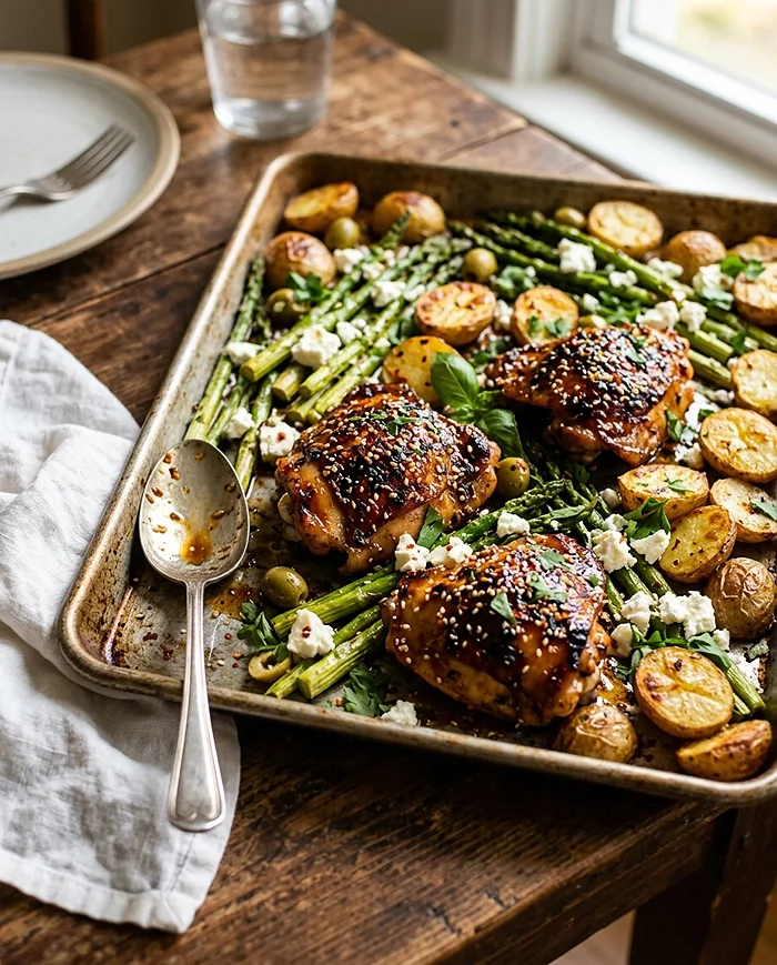 Sheet Pan Honey Garlic Chicken 4 Baked Chicken with Honey Garlic Sauce