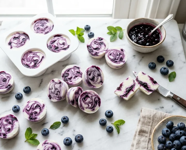 Blueberry Swirl Yogurt Bites