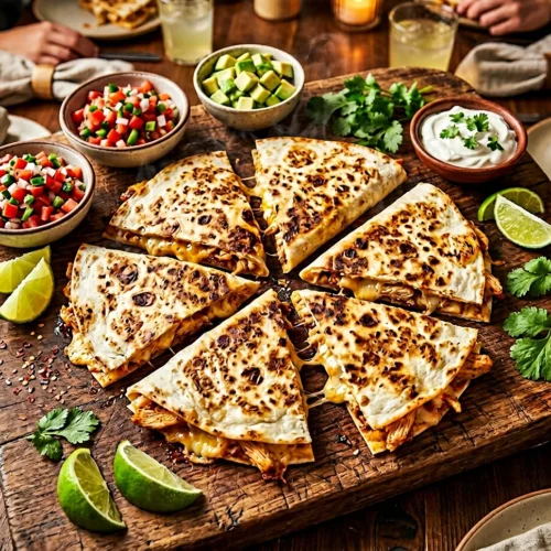 Cheesy Chicken Quesadillas 5 Cheesy Chicken Quesadillas