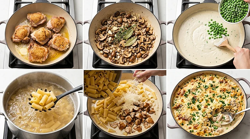 Giada Chicken Tetrazzini 3 Cheesy Chicken Tetrazzini