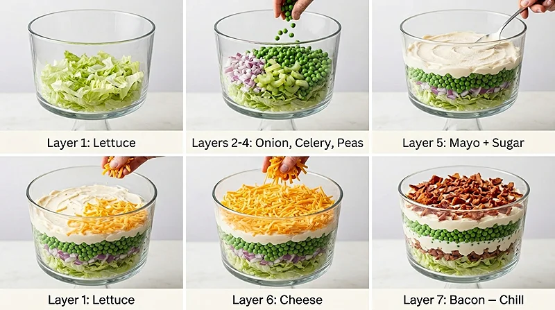 7 layer salad recipe 3 Classic Seven Layer Salad