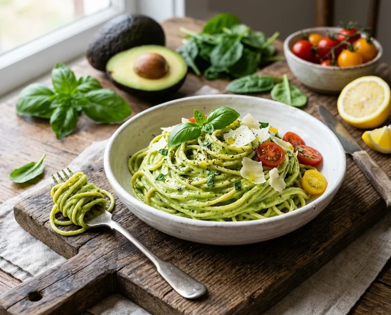 Creamy Avocado Pasta (20 Min)