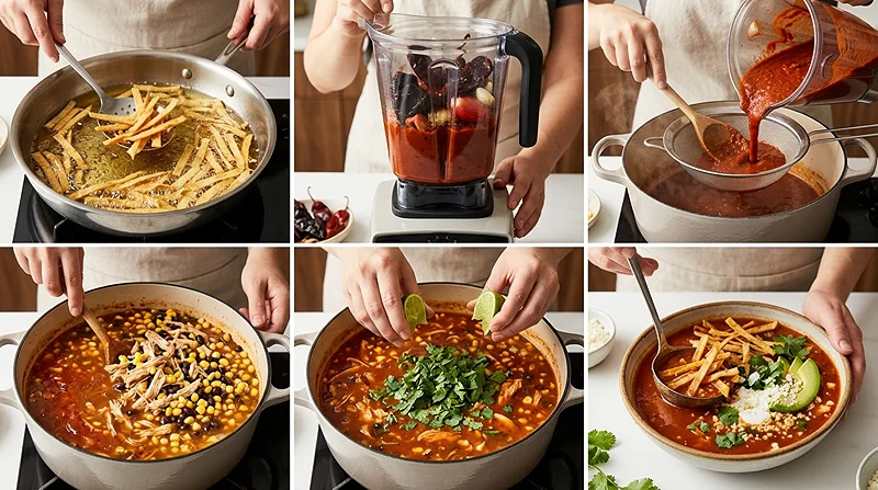 Chicken Tortilla Soup Recipe 3 Creamy Chicken Tortilla Soup