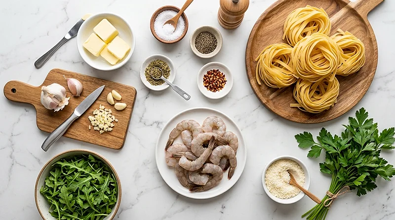 Garlic Butter Shrimp Pasta 2 Creamy Garlic Shrimp Pasta