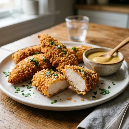 Crispy Baked Chicken Tenders 5 Crispy Baked Chicken Tenders