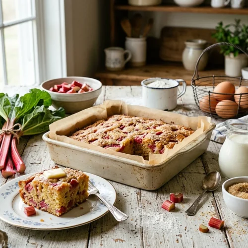 Delicious Rhubarb Cake