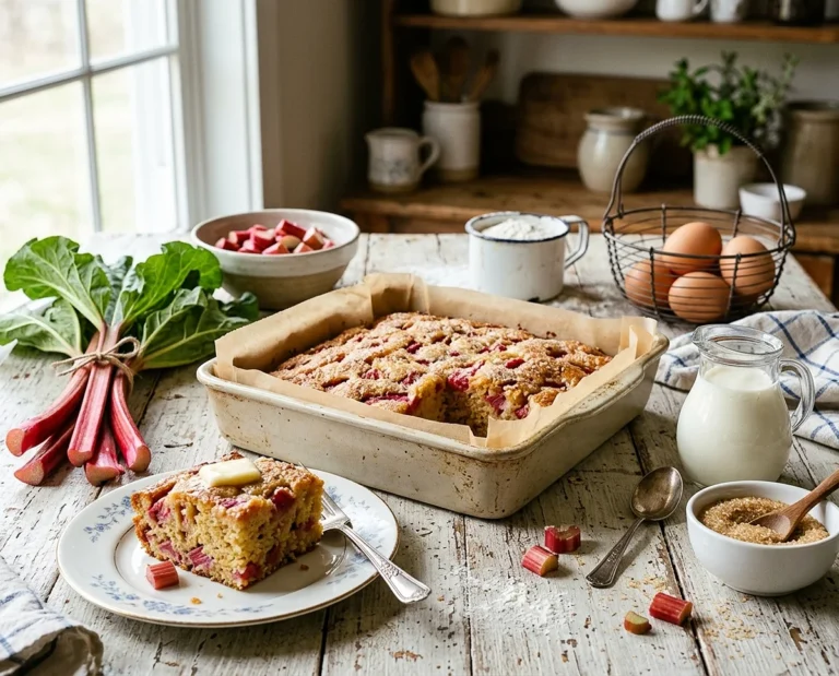 Delicious Rhubarb Cake