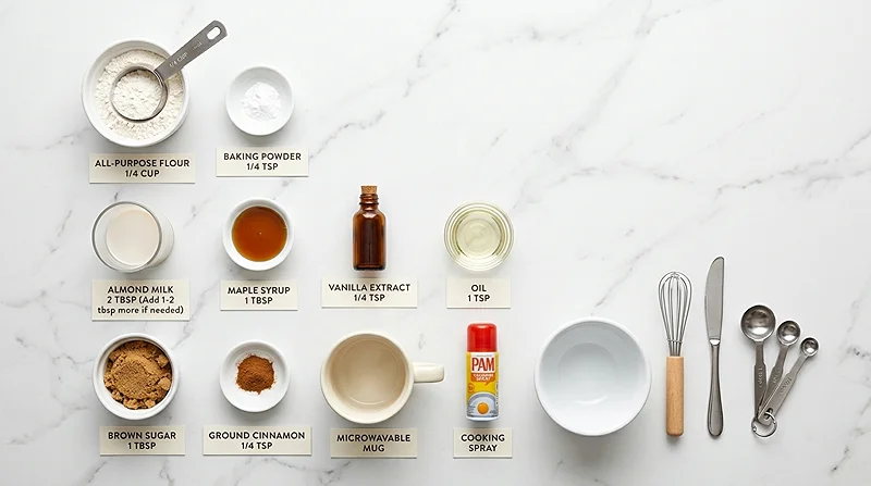 5-Min Cinnamon Roll Mug Cake 2 Easy Cinnamon Mug Cake