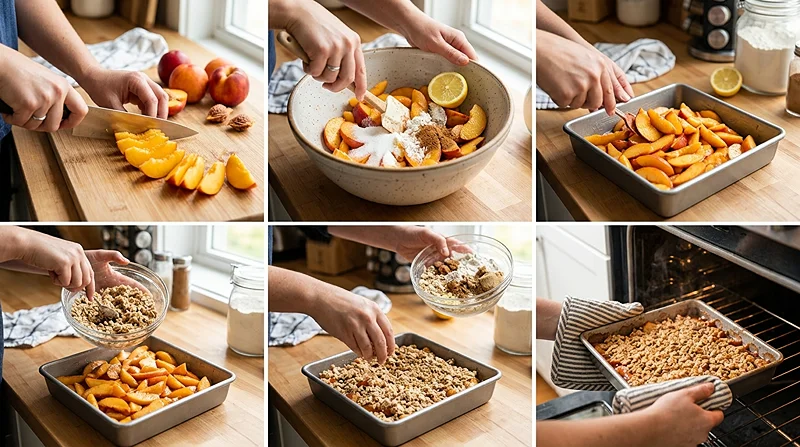 Homemade Cinnamon Nectarine Crisp 3 Easy Nectarine Crisp