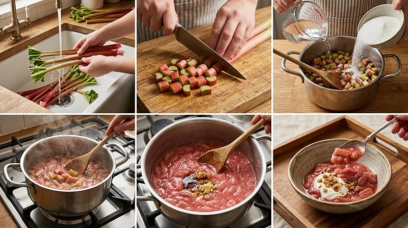 Easy Rhubarb Compote