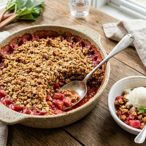 Easy Rhubarb Crisp