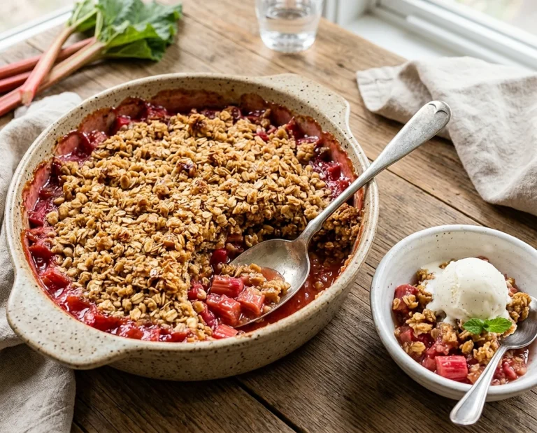 Easy Rhubarb Crisp
