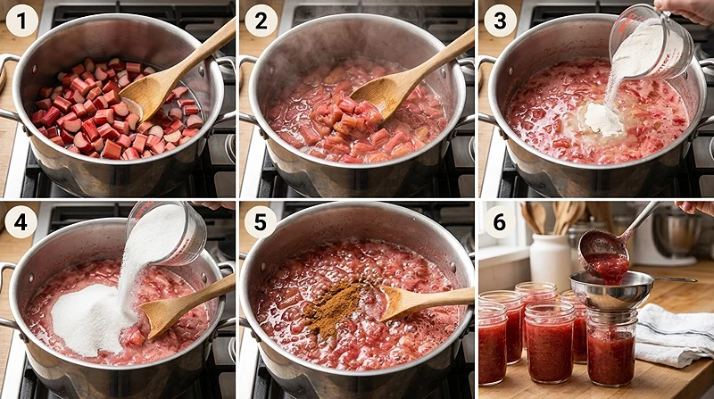 Easy Rhubarb Jam Tutorial