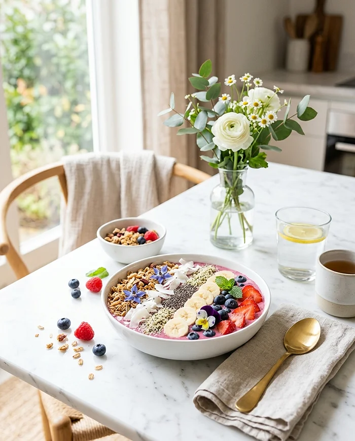 Instagram-Worthy Smoothie Bowl 4 Fruit Smoothie Bowl