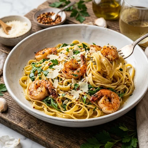 Garlic Butter Shrimp Pasta 5 Garlic Butter Shrimp Pasta