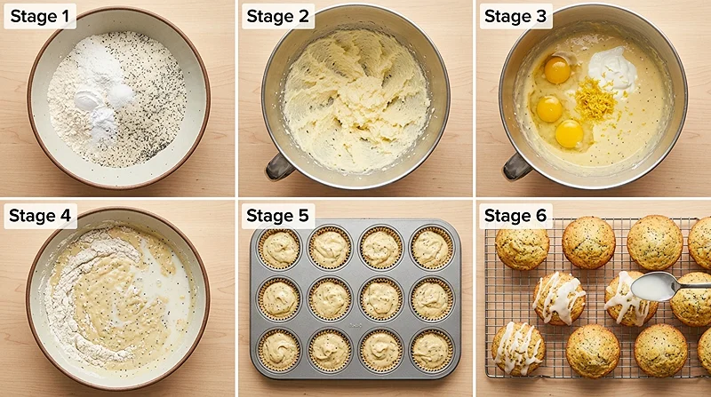 Lemon Poppy Seed Muffins 3 Glazed Lemon Poppy Seed Muffins