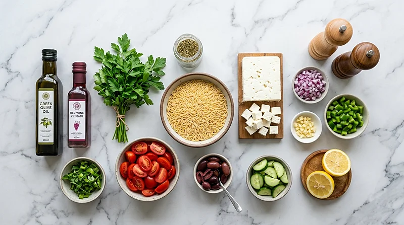 Greek Orzo Pasta Salad 2 Greek Orzo Salad Recipe