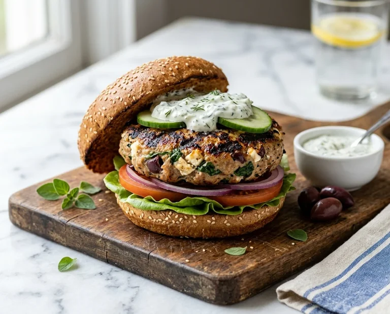 Greek Turkey Burgers
