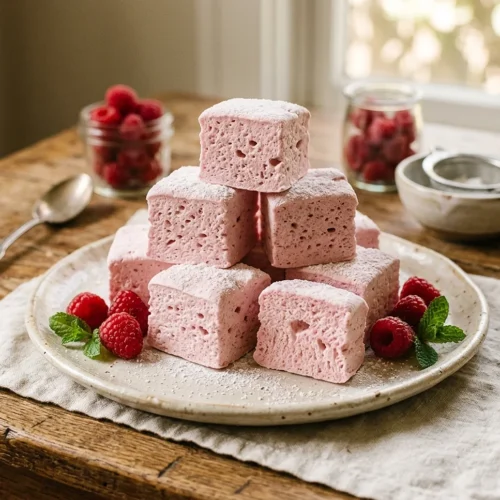 Gut-Healthy Raspberry Marshmallows
