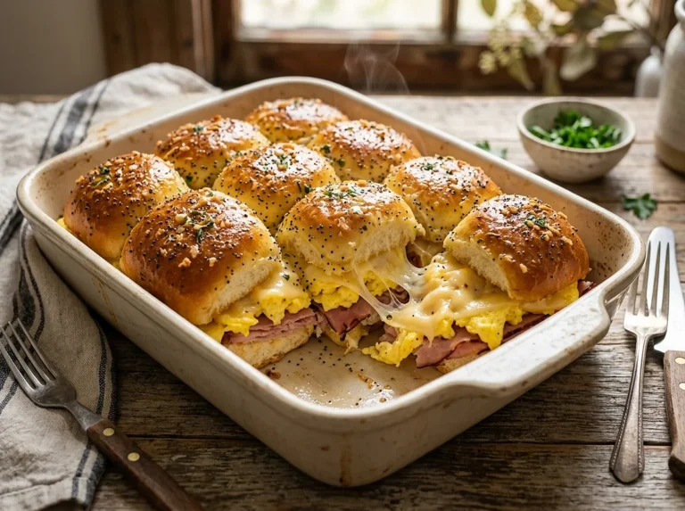 Ham and Cheese Breakfast Sliders