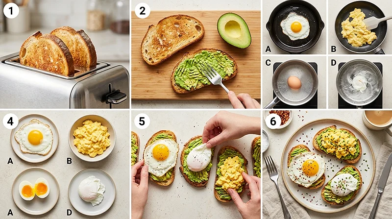 Healthy Avocado Toast with Eggs
