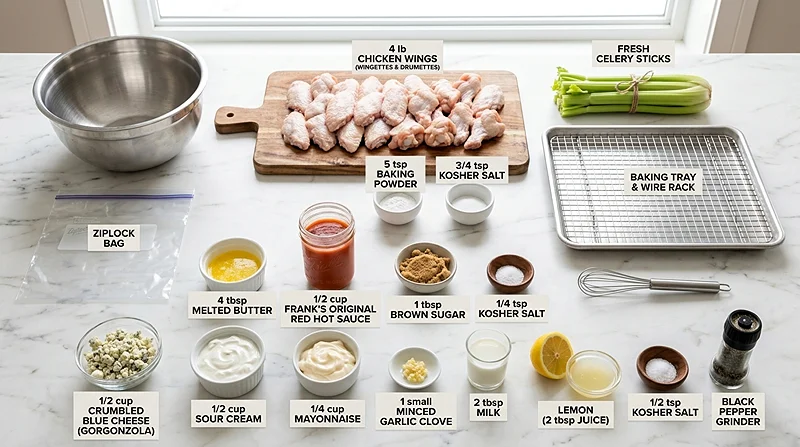 Healthy Buffalo Wings (Baked)