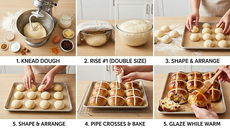 Hot Cross Buns Recipe 3 Homemade Hot Cross Buns