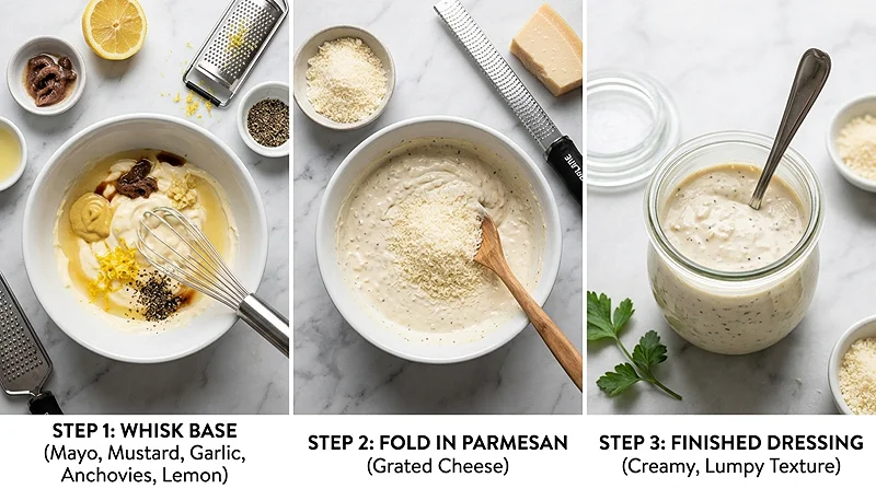 How To Make Authentic Caesar Dressing
