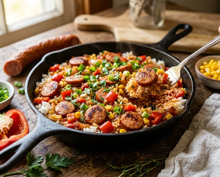 Kielbasa and Rice Skillet