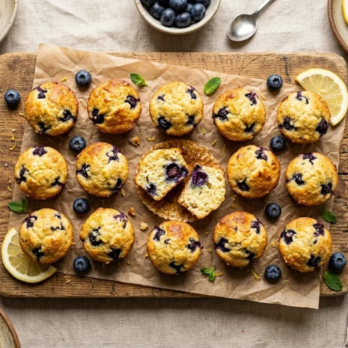 Lemon Blueberry Cottage Cheese Protein Bites
