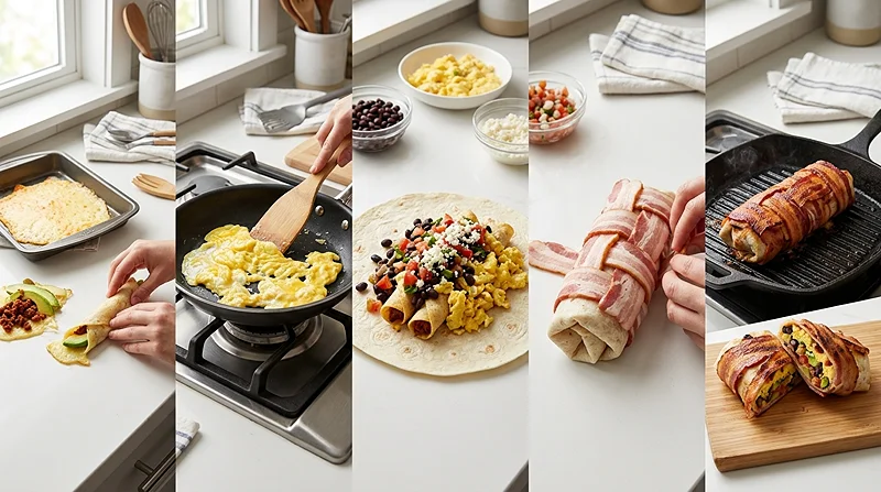 Cinco de Mayo Breakfast Burritos 3 Make-Ahead Breakfast Burritos