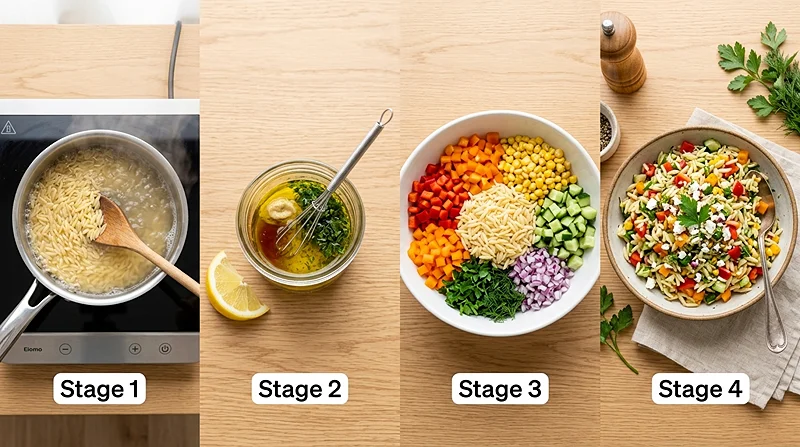 Rainbow Orzo Salad 3 Mediterranean Meals Vegetarian