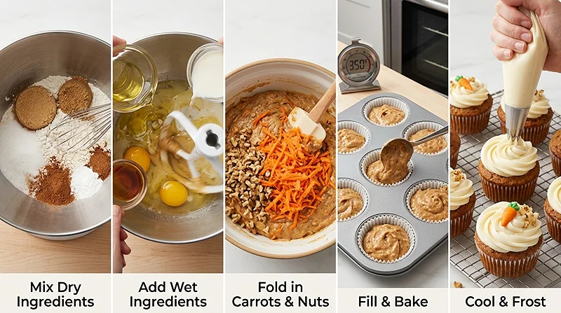 Carrot Cake Cupcake Recipe 3 Moist Carrot Cake Cupcakes