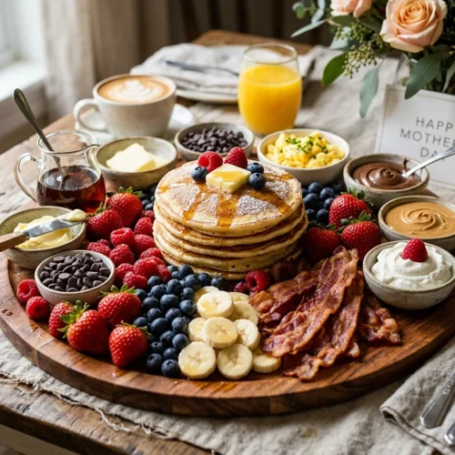 Mother's Day Berry Pancake Board