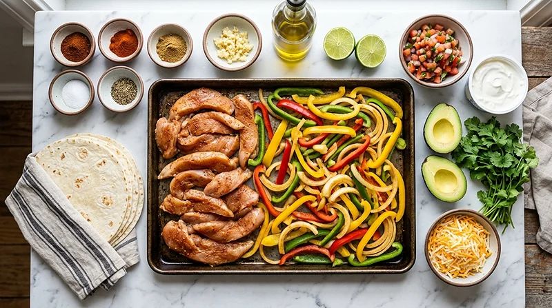One Pan Chicken Fajitas