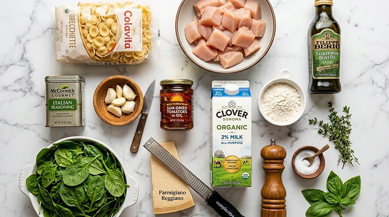 Creamy Tuscan Chicken Pasta 2 One Pot Tuscan Chicken Pasta