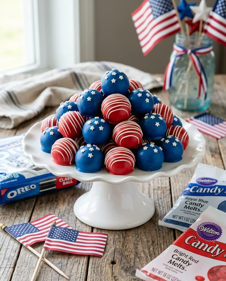Patriotic Oreo Balls Recipe