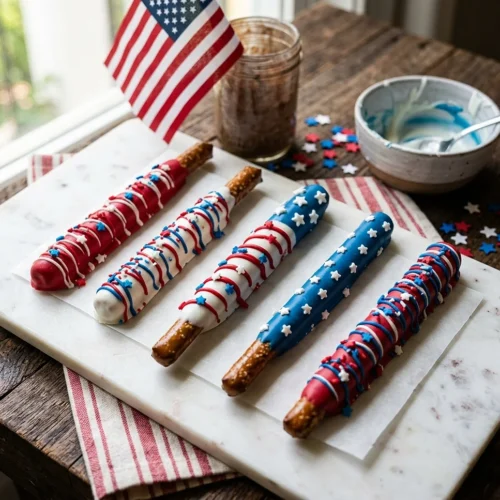 Patriotic Pretzel Rods 5 Patriotic Pretzel Rods