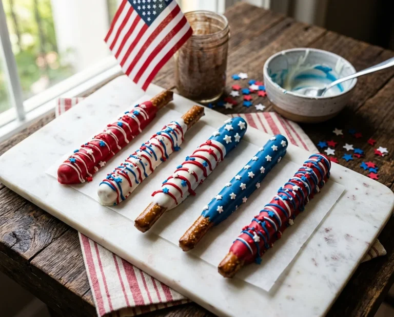 Patriotic Pretzel Rods