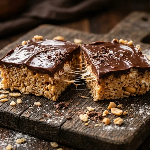 Peanut Butter Chocolate Rice Krispie Bars