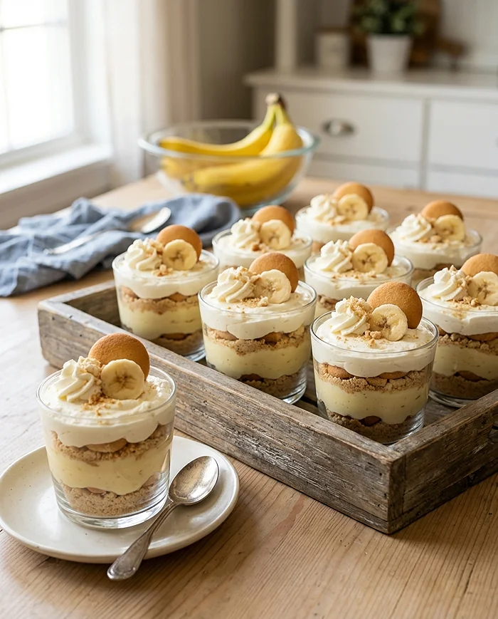 No-Bake Banana Pudding Cups 4 Quick No Bake Banana Dessert