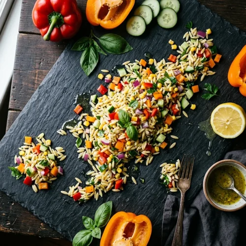 Rainbow Orzo Salad 5 Rainbow Orzo Salad
