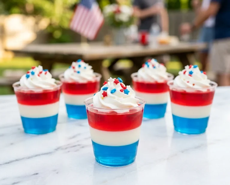 Red White and Blue Jello Shots
