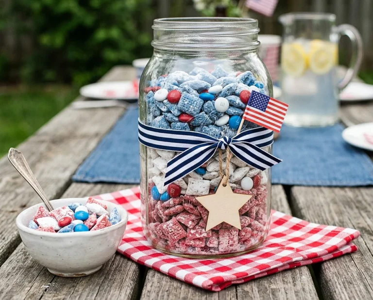Red White and Blue Muddy Buddies