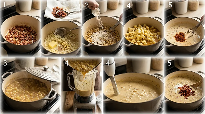 Restaurant-Style Loaded Potato Soup