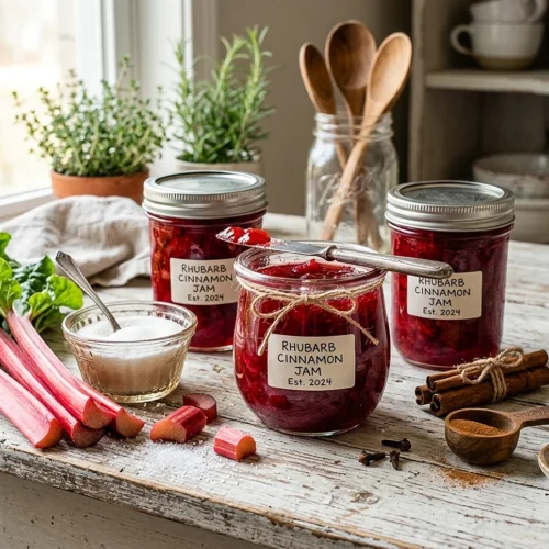 Rhubarb Cinnamon Jam Recipe