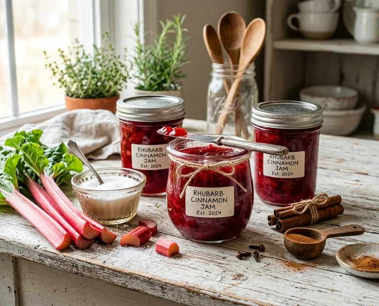 Rhubarb Cinnamon Jam Recipe