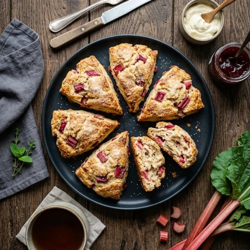 Rhubarb Scones